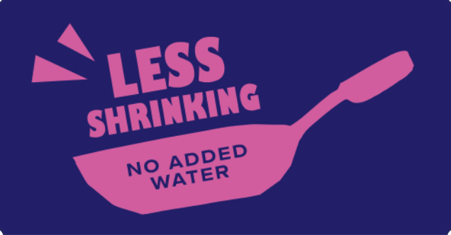 Less Shrinking — No Added Water